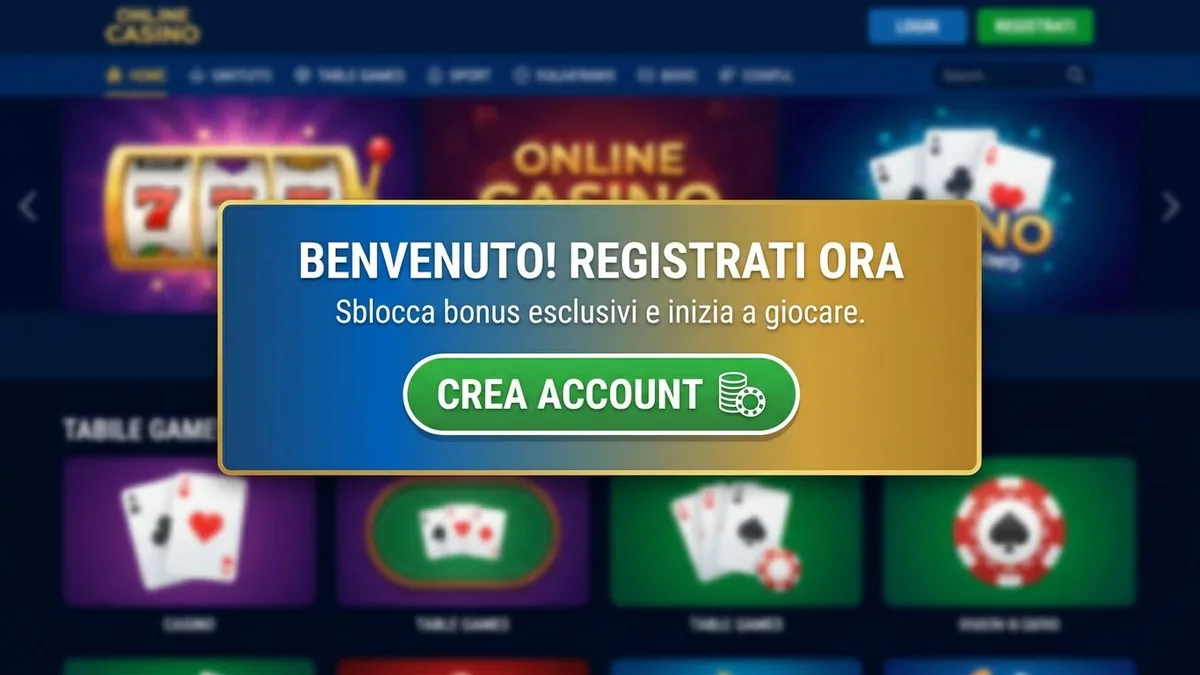 Registrazione con bonus